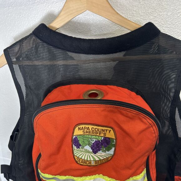 Mil-Spec Motorcycle Riding Safety Vest US Military HI VIS Orange XL - Picture 3 of 12